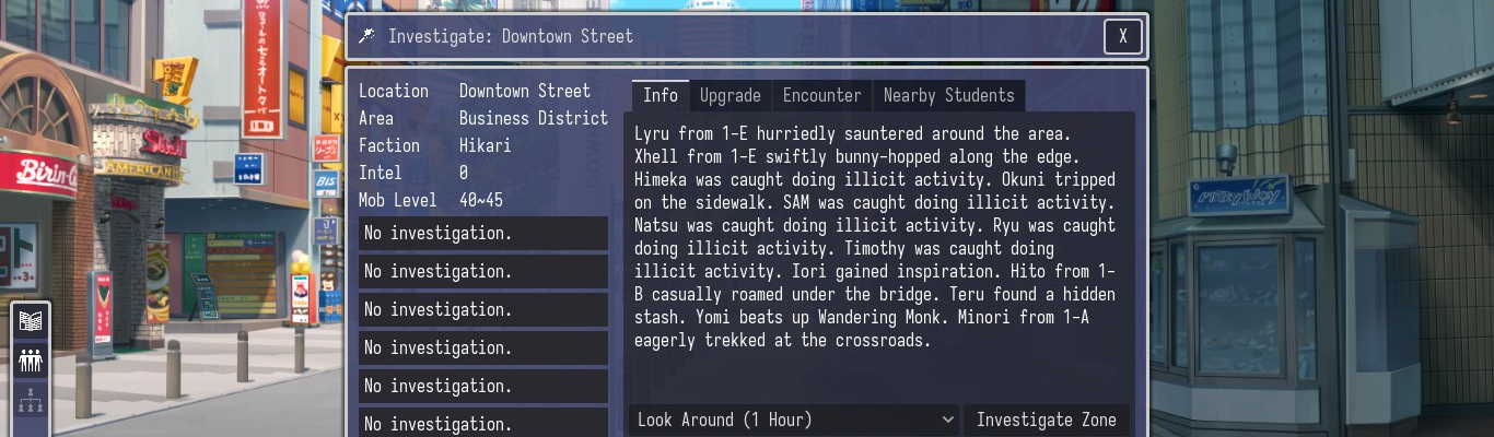 Zone Happenings in Sentou Gakuen